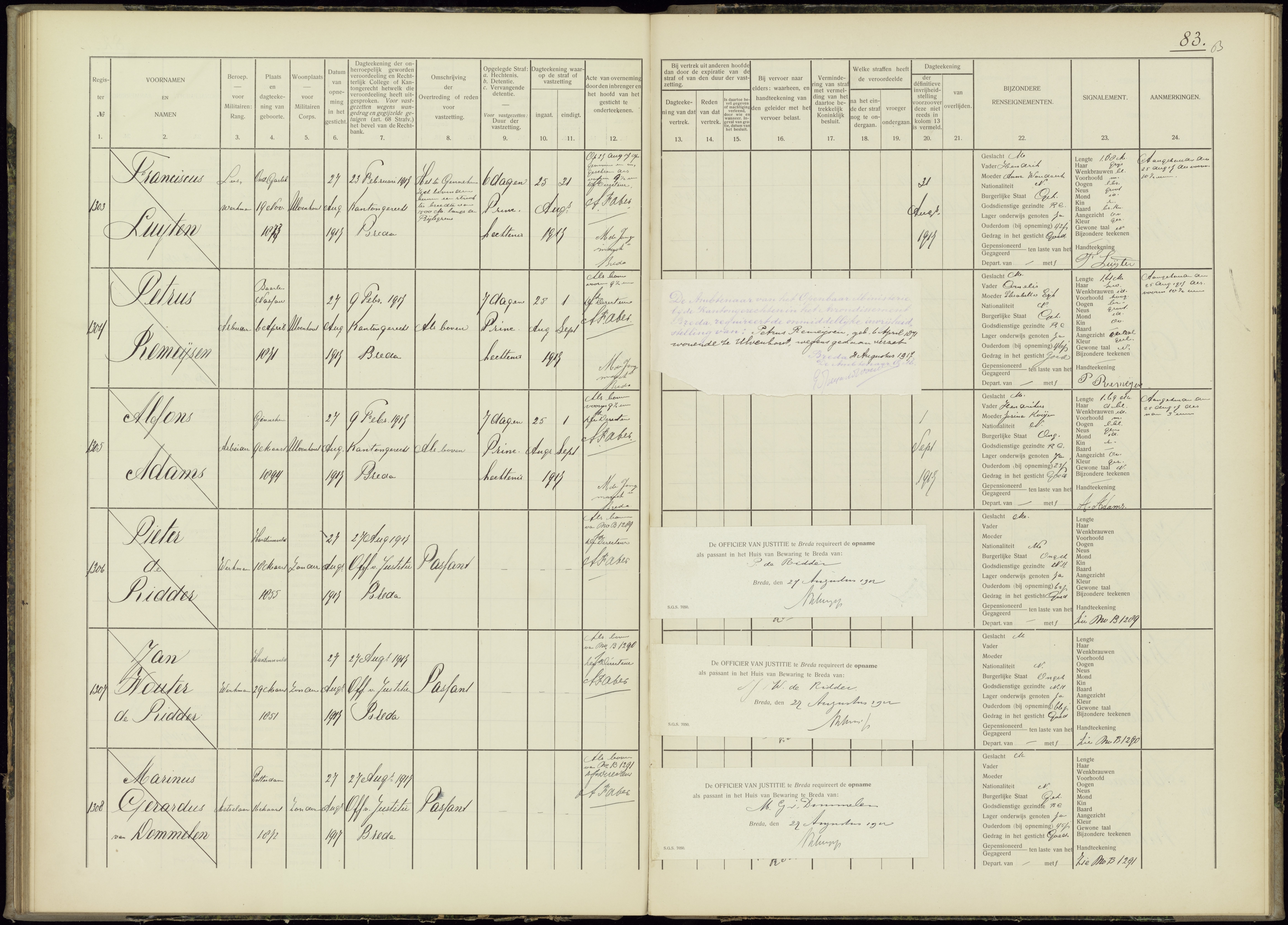 Klik voor foto in apart venster franciscus_luijten_19-11-1873_gevangenenregister_bhic003000192_0125.jpg